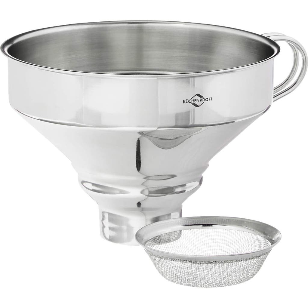 Kuchenprofi Funnel with Mesh Filter, Stainless Steel, 5-Inch Diameter in Silver  product