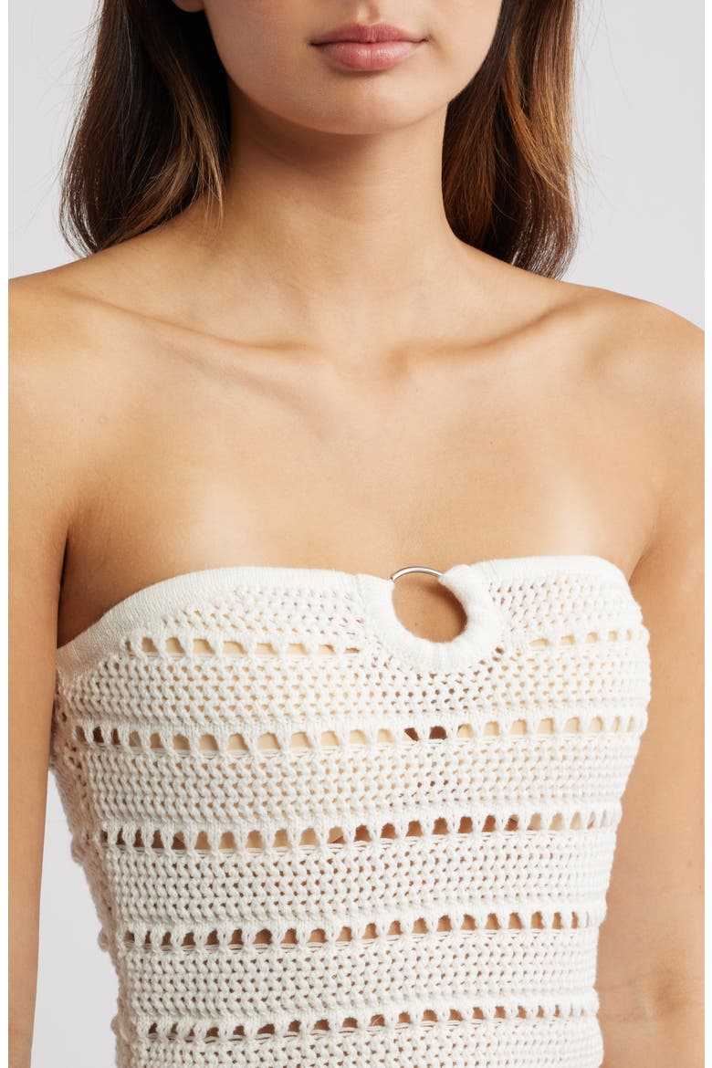 Oriana O-Ring Tube Top, Alternate, color, IVORY