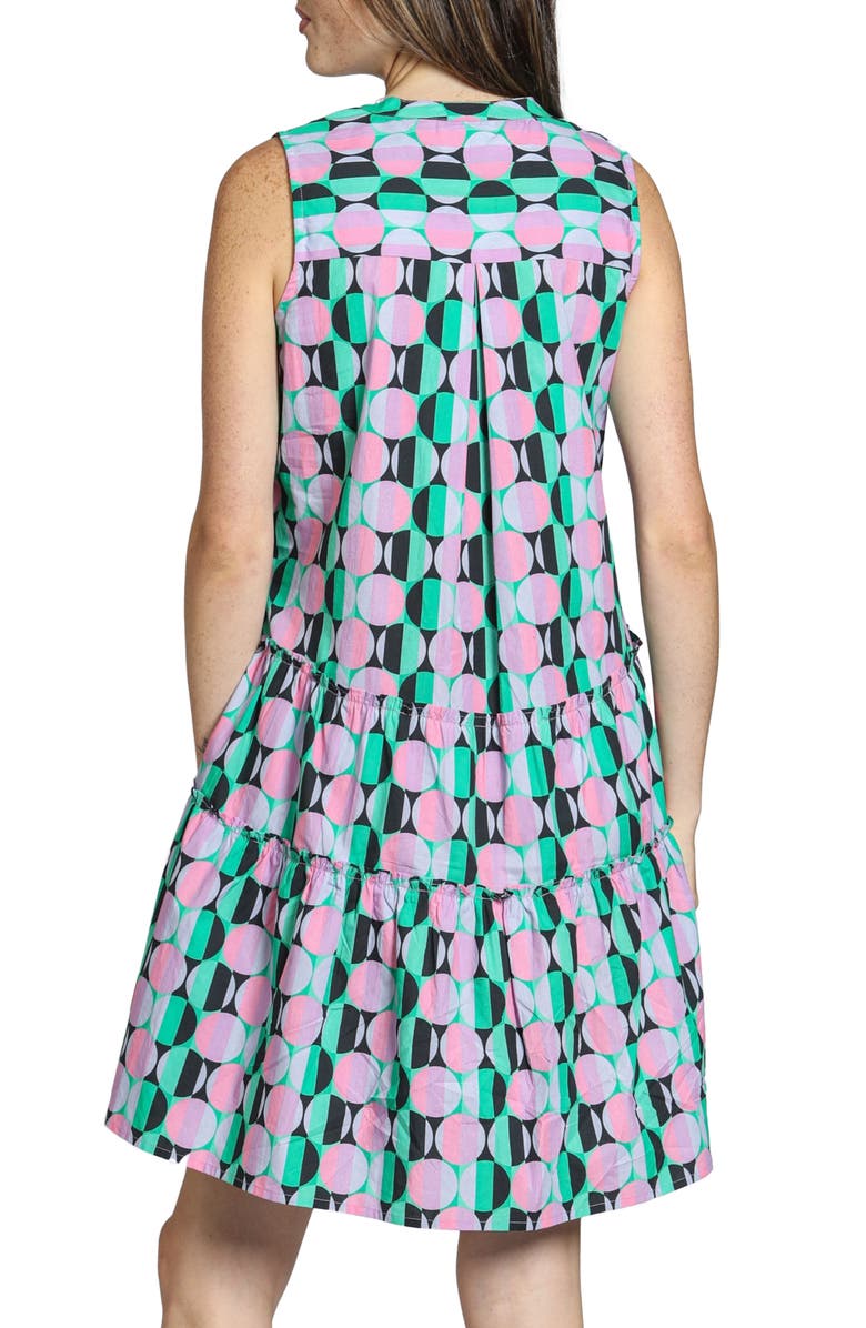 APNY Pintuck Sleeveless Cotton Dress, Alternate, color, Purple Multi