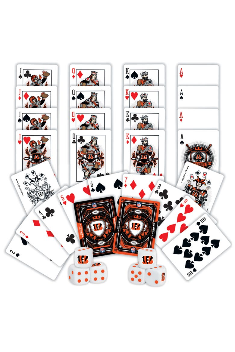 Cincinnati Bengals Playing Cards & Dice, Alternate, color, Multicolor