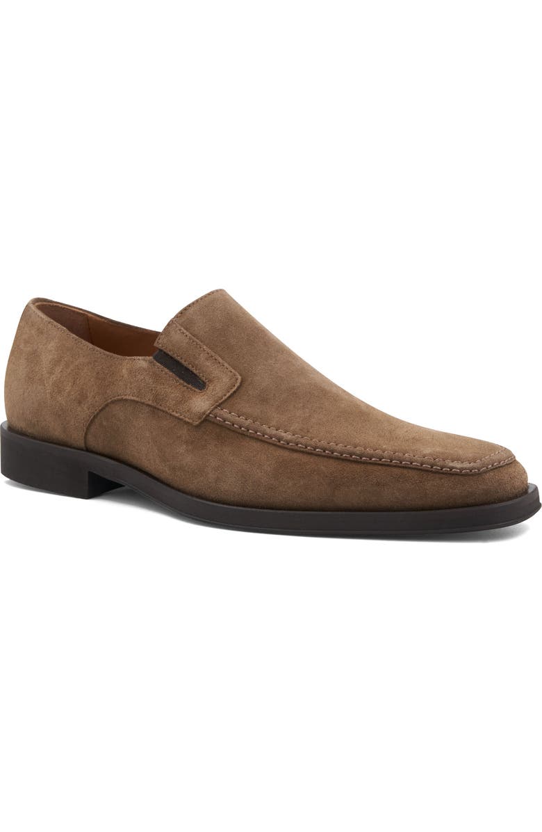 Bruno Magli Raging Loafer, Main, color, Dark Taupe Suede