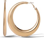 Jessica Simpson Bold Crescent Hoop Earrings