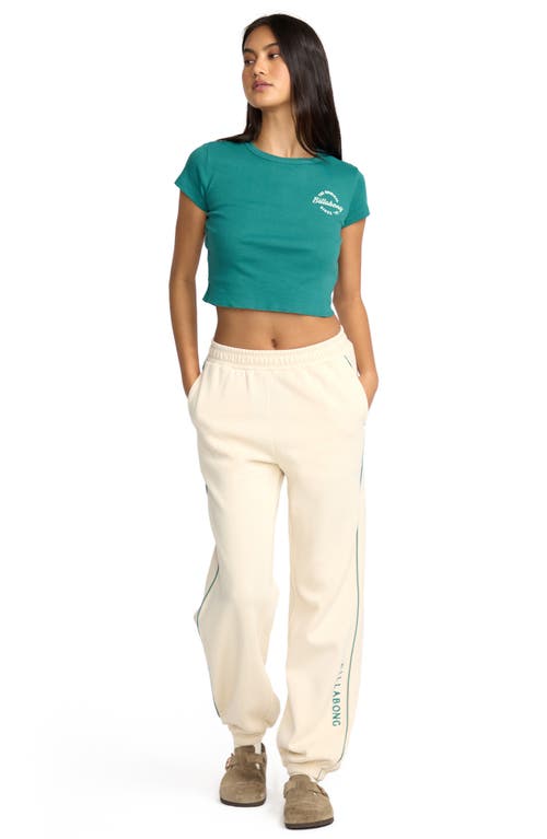 Billabong Triple Palms Fleece Joggers In White