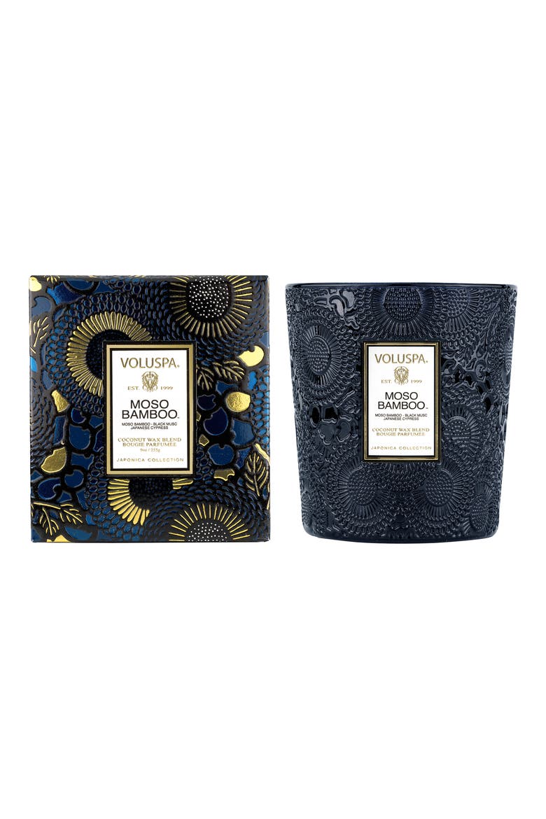 Moso Bamboo Boxed Classic Candle, Main, color, MOSO BAMBOO