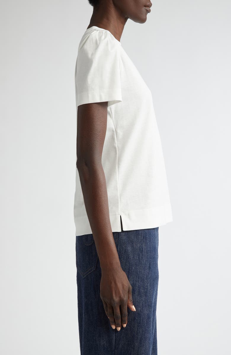 Akris punto Puff Short Sleeve T-Shirt, Alternate, color, Cream