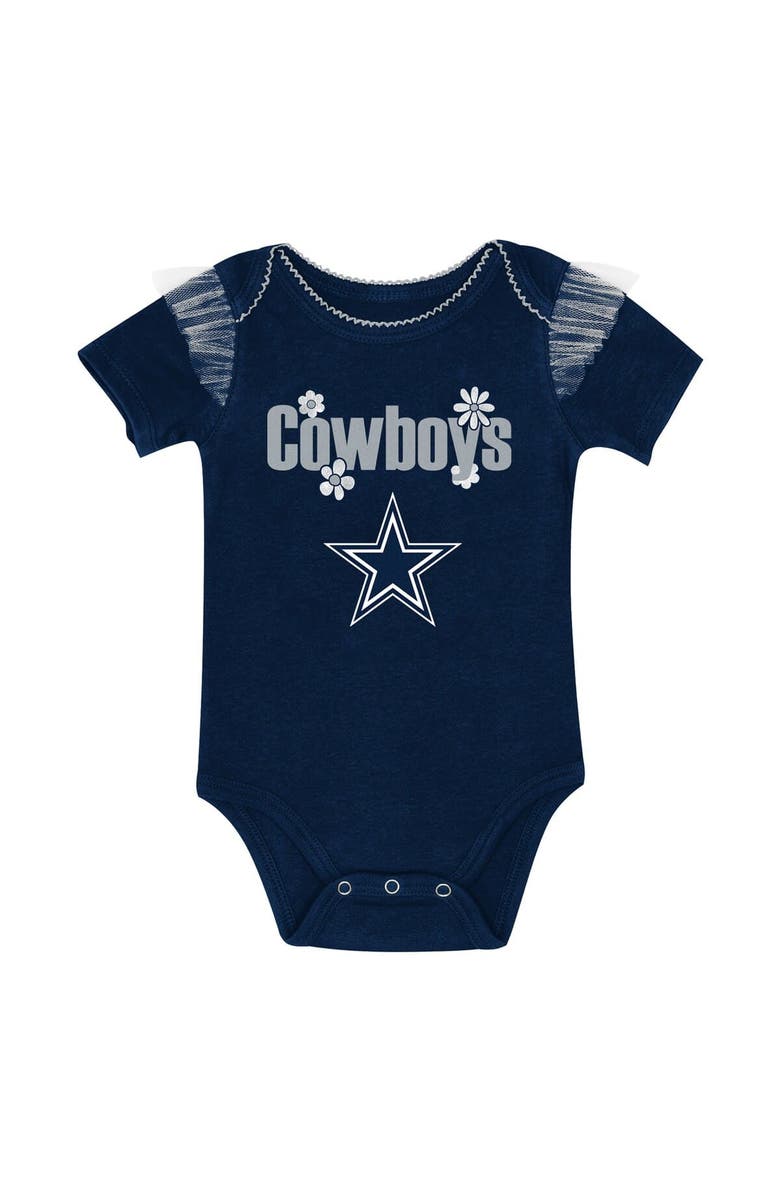 Outerstuff Girls Infant Outerstuff Dallas Cowboys My Team Rocks Bodysuit and Skirt Set, Alternate, color, Navy