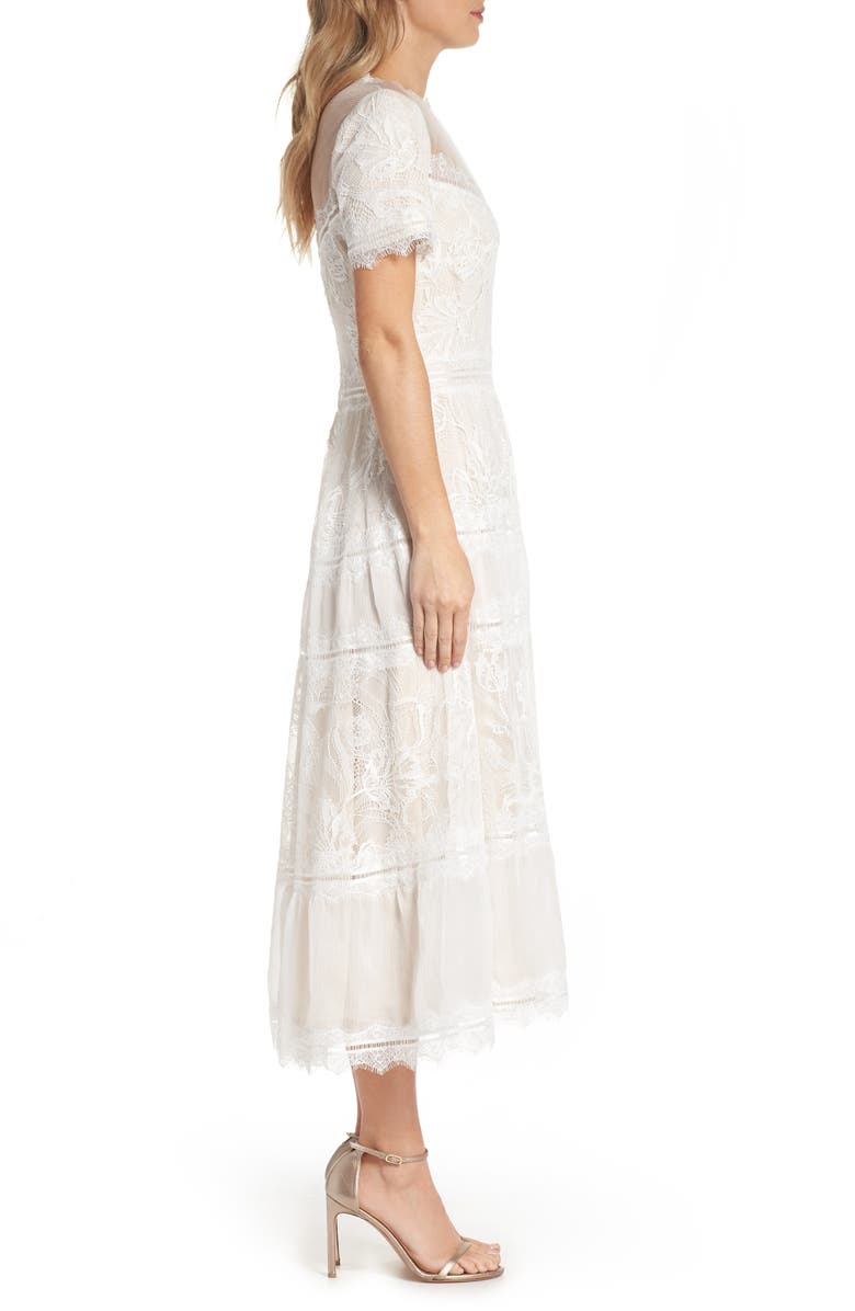 Tadashi Shoji S/S LACE TEA LENGTH DRS, Alternate, color,