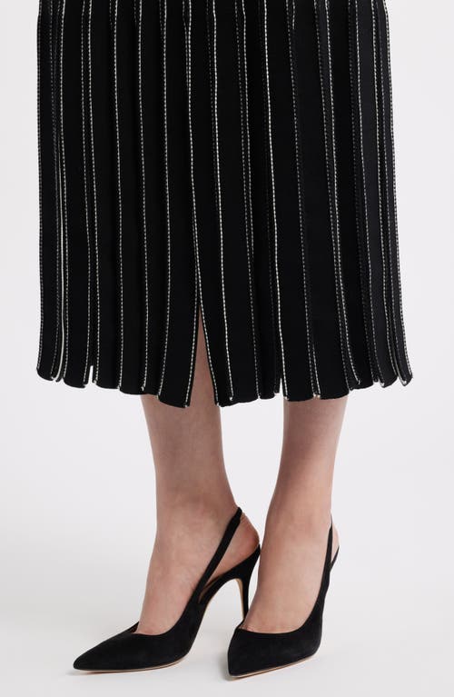 Hugo Boss Boss Fatrina Pleated Midi Skirt In Multi
