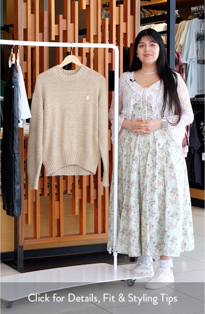 Intarsia Knit Logo Sweater, sales video thumbnail