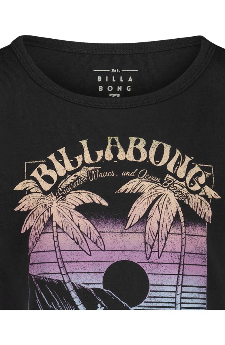 Billabong Kids' Sunset Dreams Graphic T-Shirt, Alternate, color, Black Sands