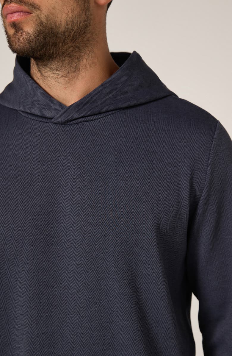 7 Diamonds Roarke Herringbone Hoodie, Alternate, color, Navy
