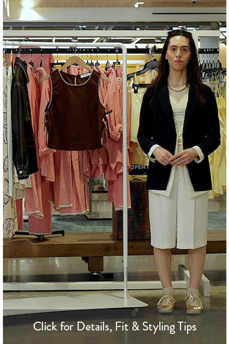 Side Tie Cotton & Linen Shell video
