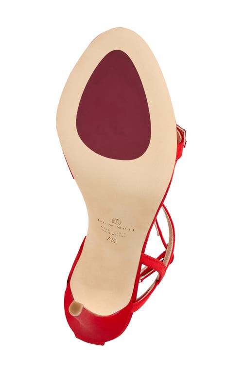 Bruno Magli Bruna Ankle Strap Sandal In Red