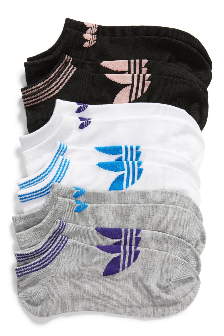 adidas 6-Pack No-Show Socks, Main, color, LIGHT PINK