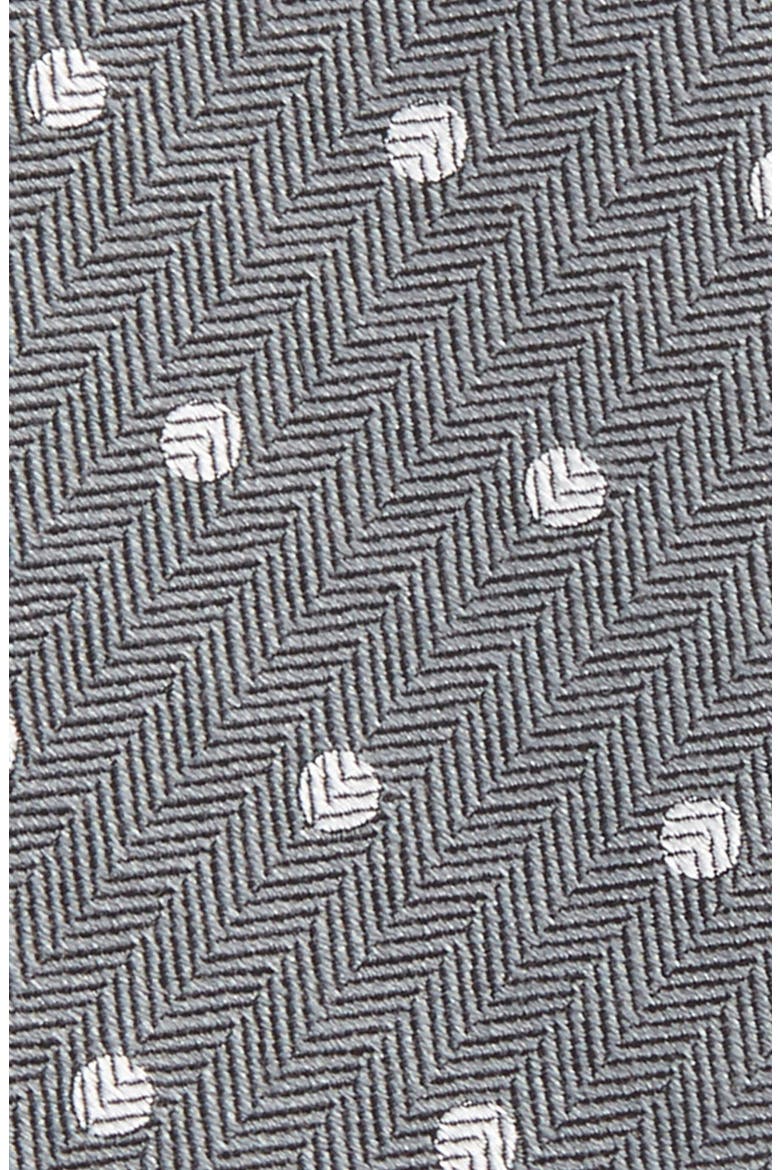Dotted Hitch Wool & Silk Bow Tie, Alternate, color, GREY