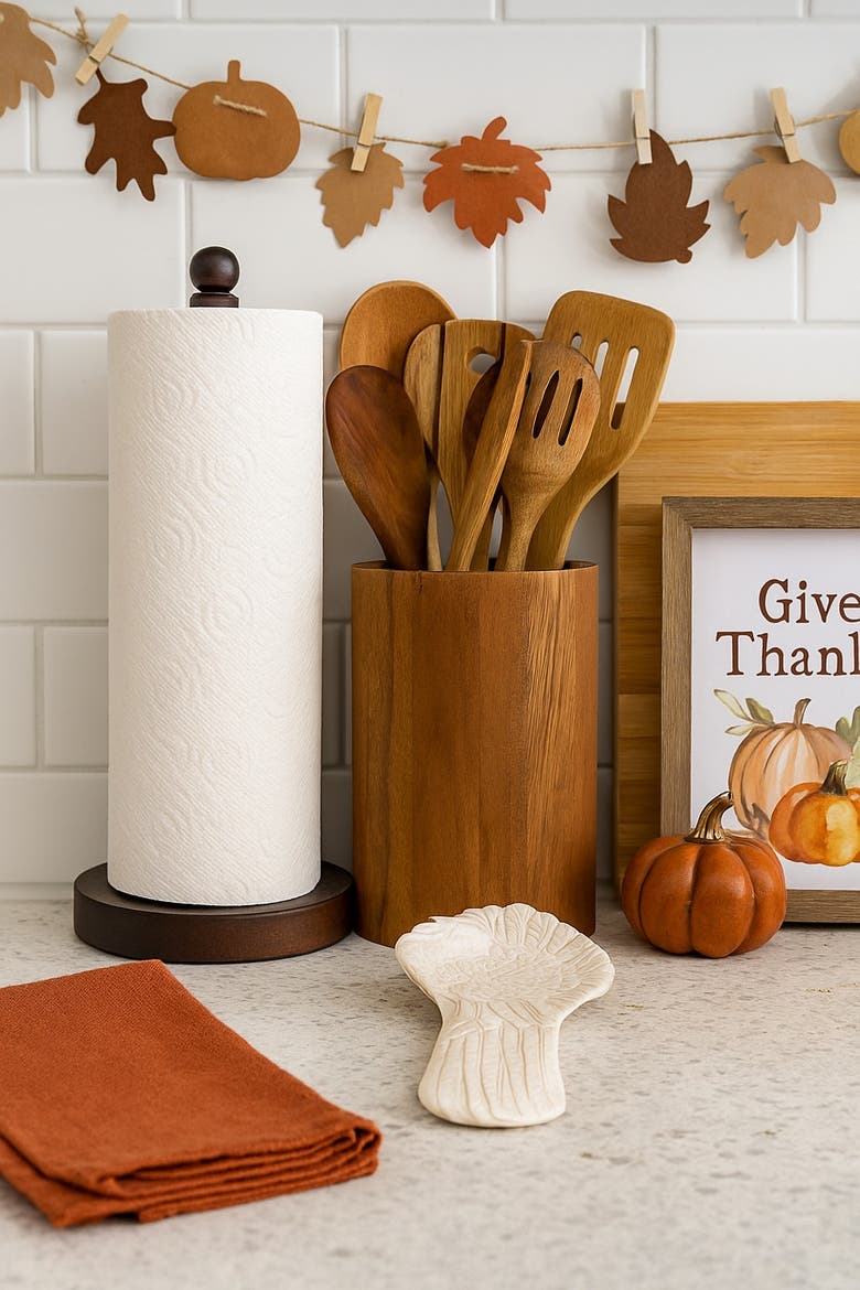 White Turkey Stoneware Thanksgiving Kitchen Spoon Rest 9", Alternate, color, White