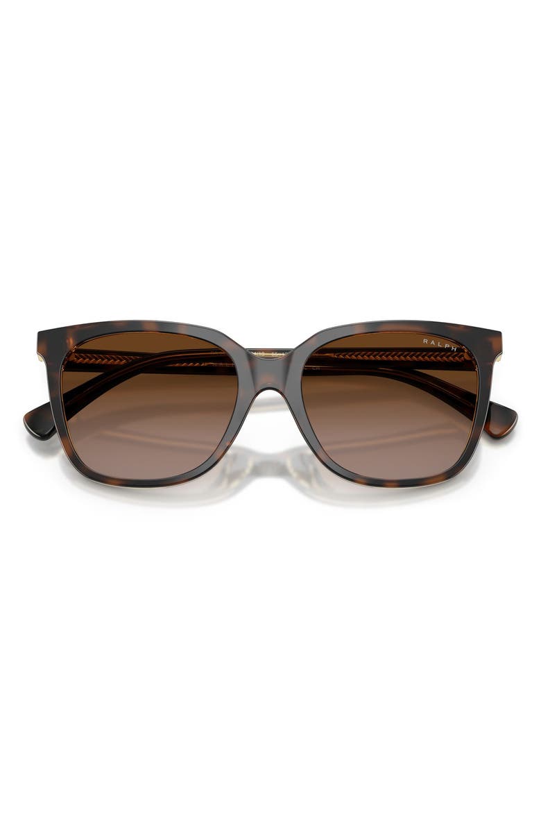 Ralph Lauren 55mm Square Sunglasses, Alternate, color, Dark Havana / Brown