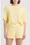 Logo Ribbed T-Shirt & Boxer Shorts Pajamas