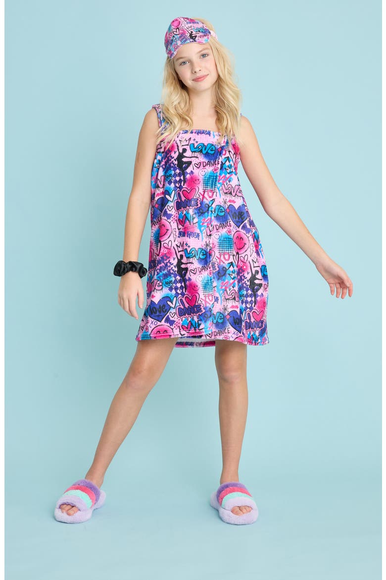 Kids' Corey Paige I Love Dance Spa Wrap, Alternate, color, MULTI