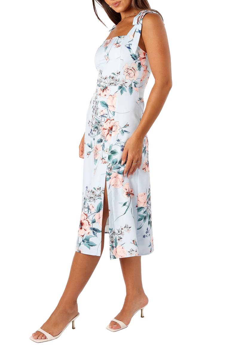 Laurel Floral Print Sundress, Alternate, color, BLUE FLORAL