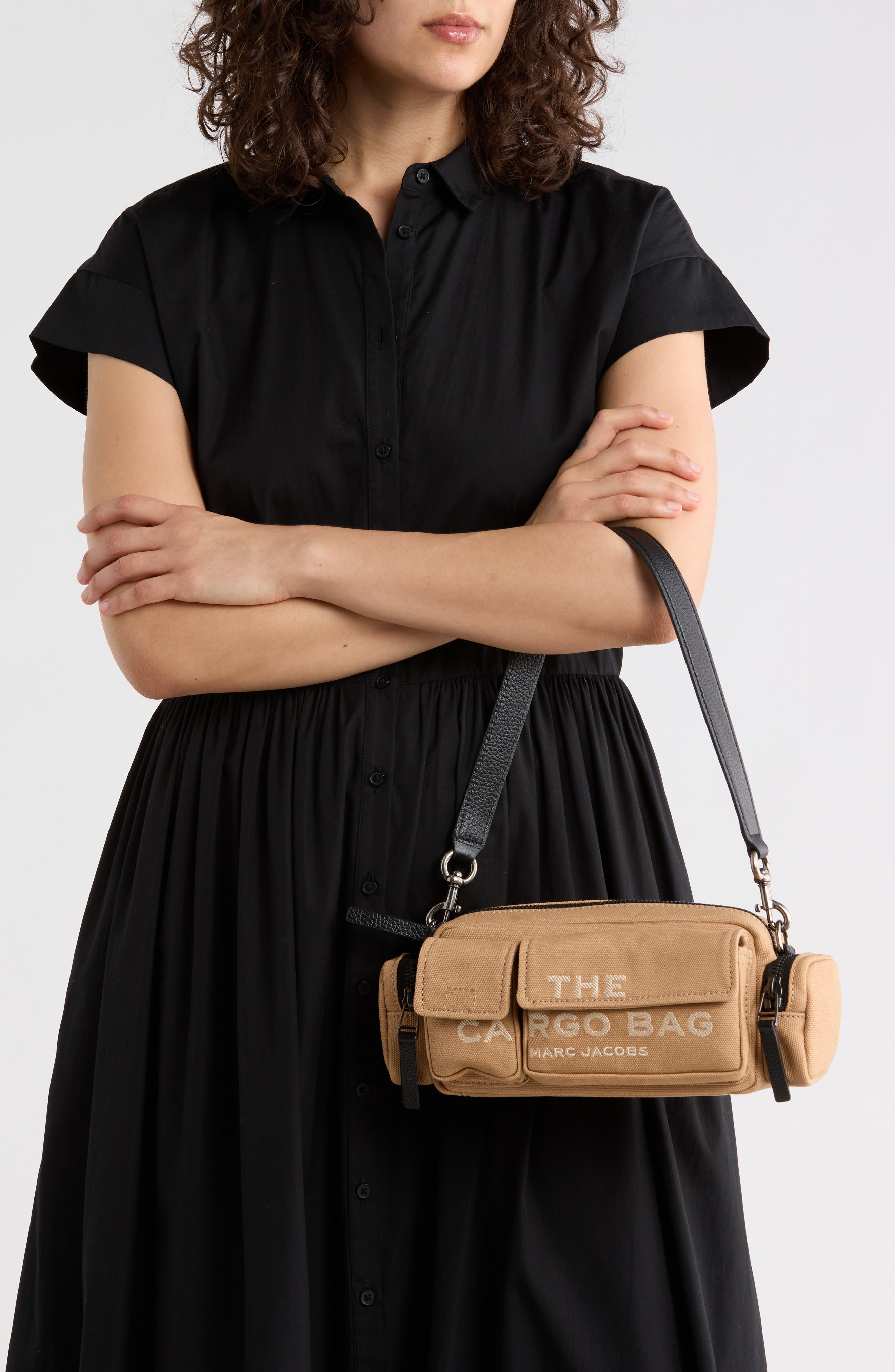 Marc Jacobs The Cargo Canvas Shoulder Bag, Alternate, color, 