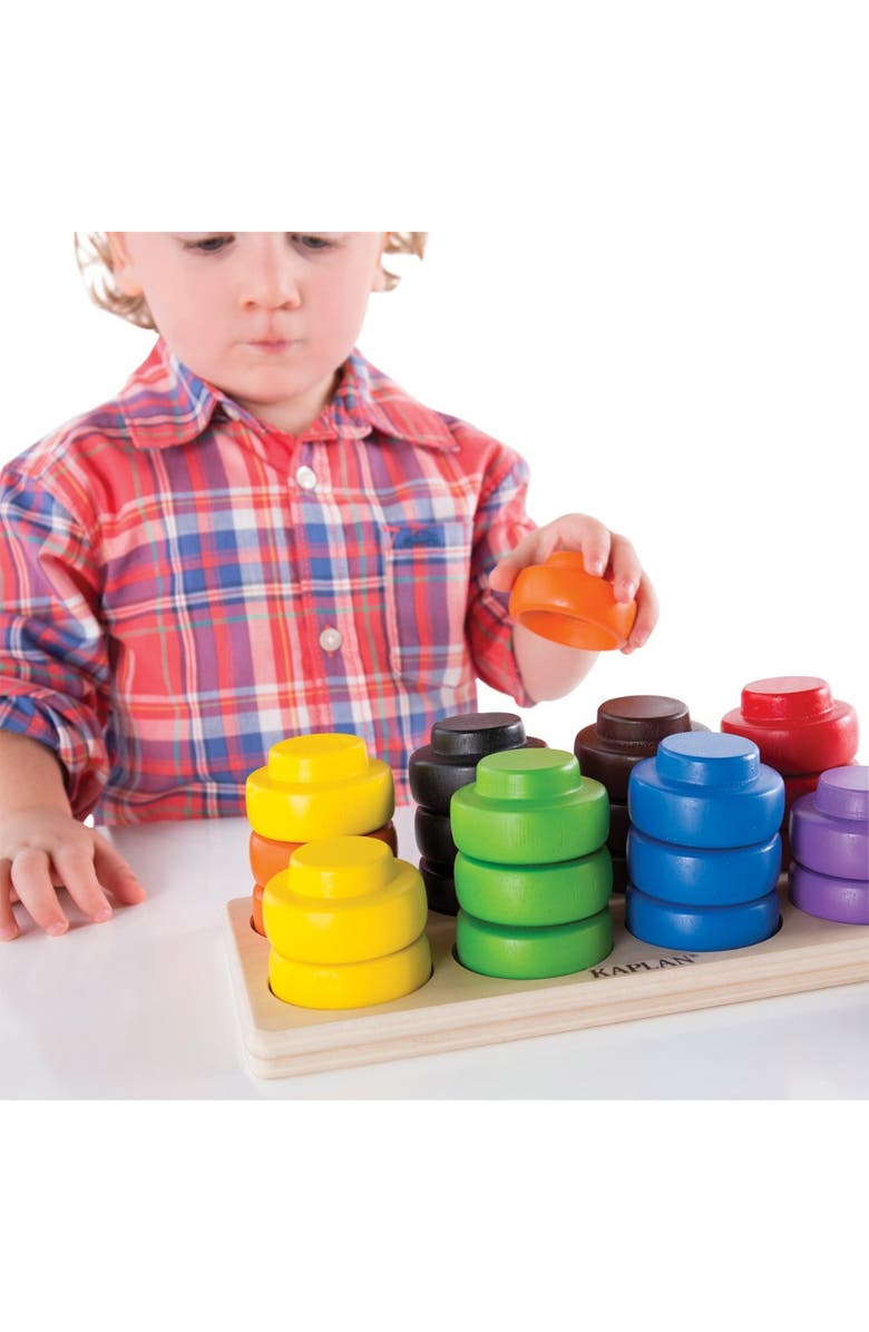 Kaplan Early Learning Company Toddler Color Stacker, Alternate, color, Multicolor