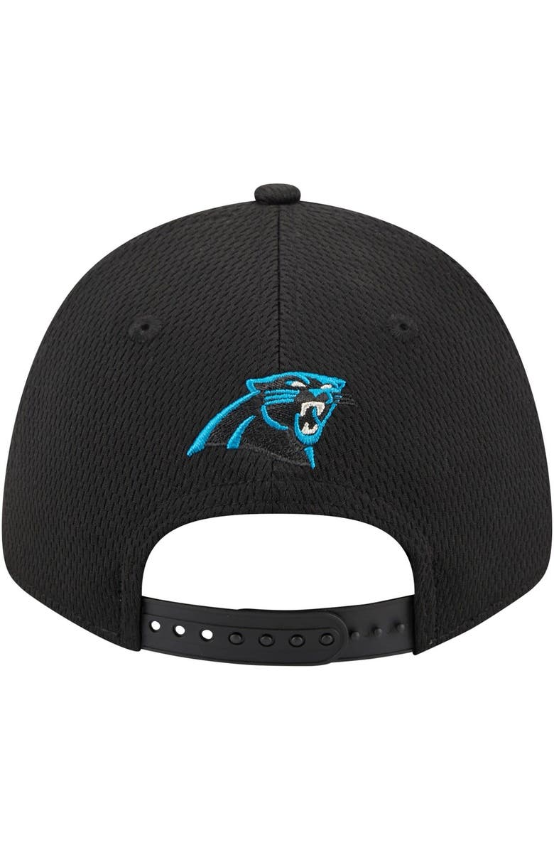 New Era Men's New Era Black Carolina Panthers Top Visor 9FORTY Adjustable Hat, Alternate, color, 