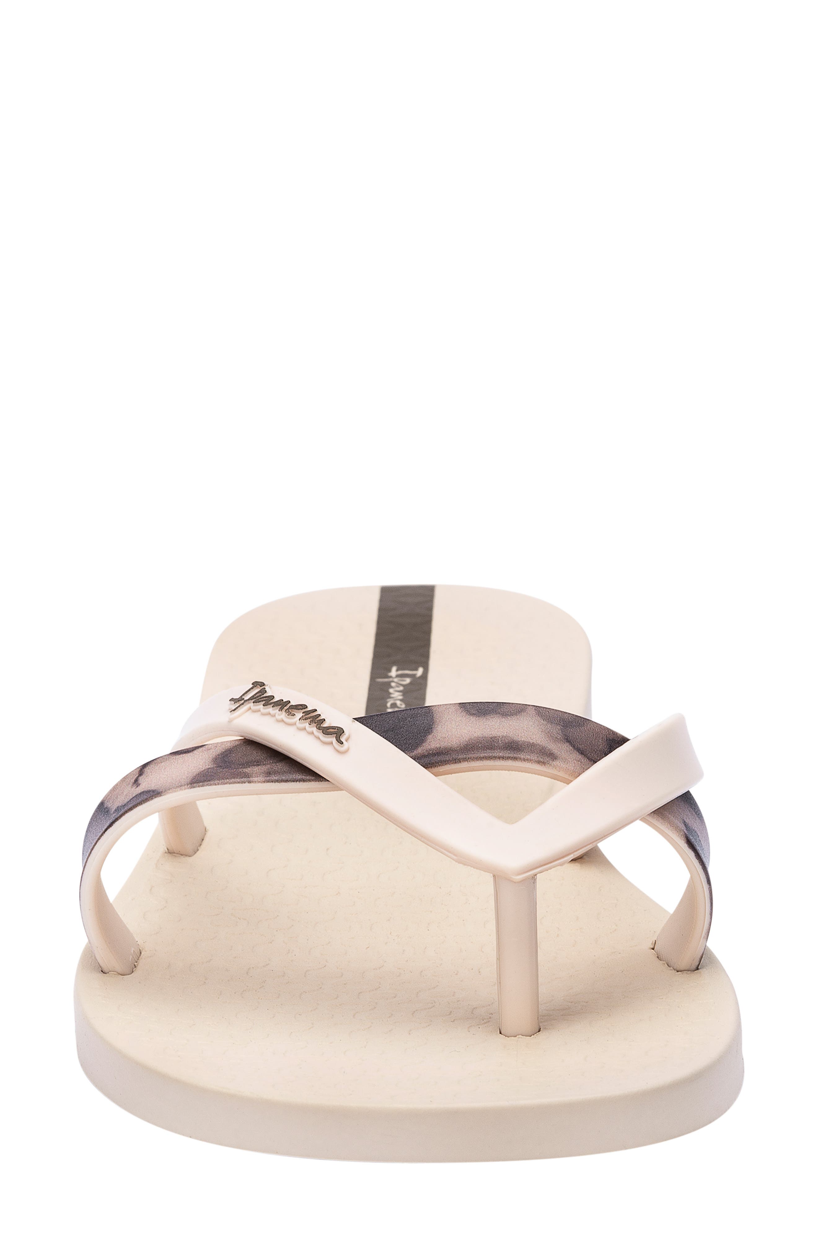 Ipanema Kirei Thong Sandals, Alternate, color, Beige/ Brown