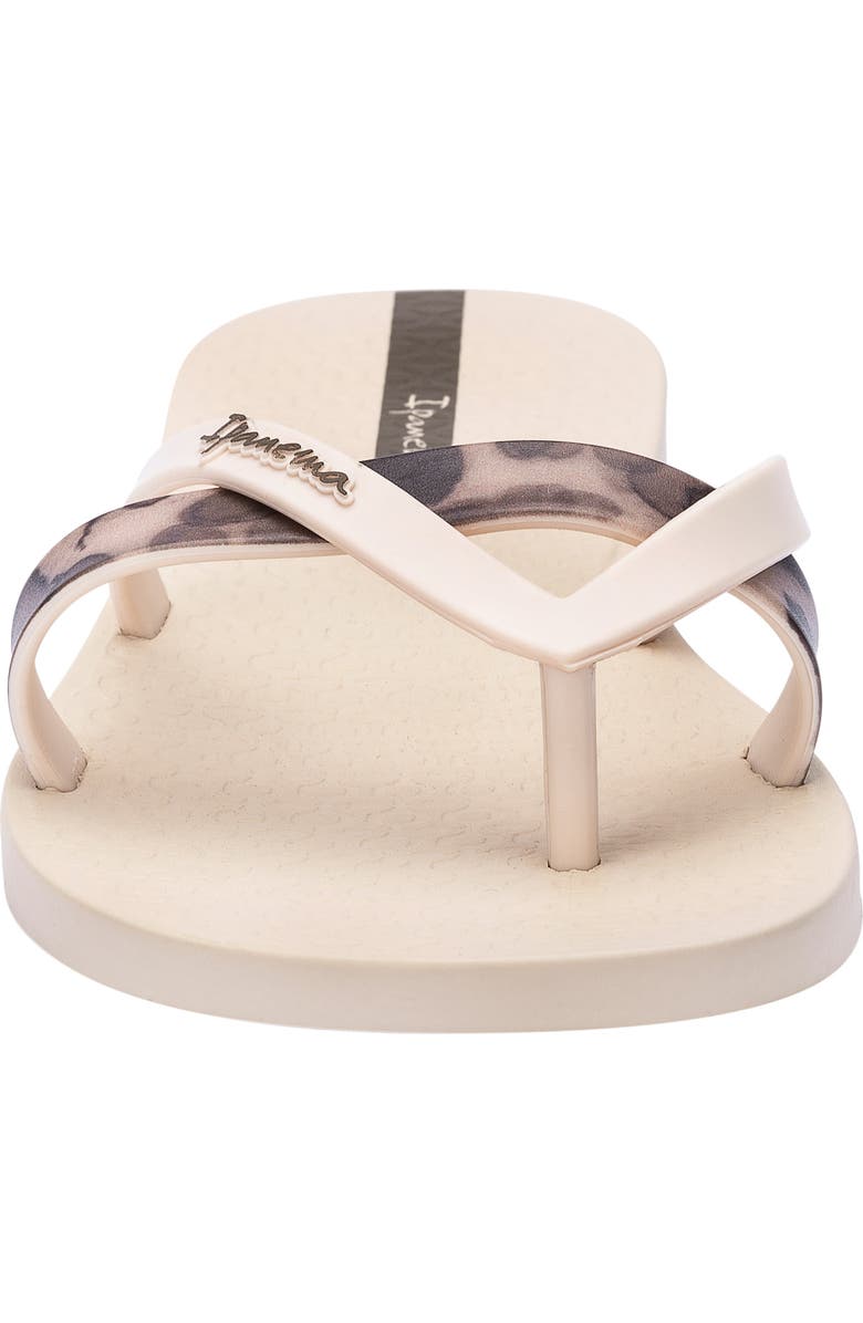 Ipanema Kirei Thong Sandals, Alternate, color, Beige/ Brown