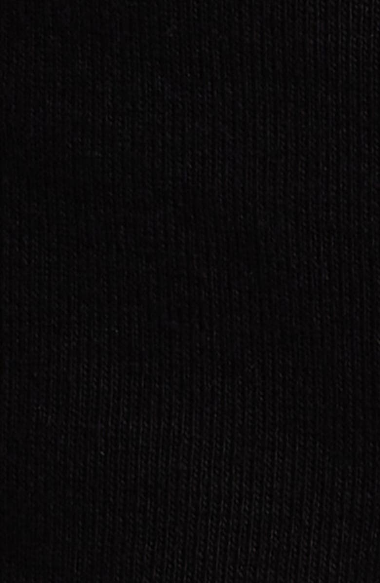 Re/Done Scoop Neck Cotton Cardigan, Alternate, color, Black