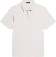 Theory Bron in Cosmos Slub Cotton Polo Shirt