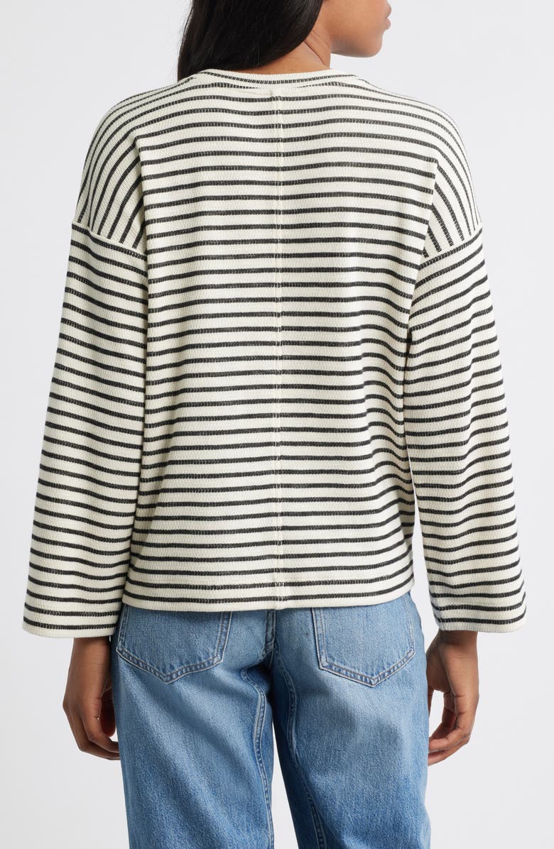 Madewell Easy Long Sleeve T-Shirt, Alternate, color, Jet Black