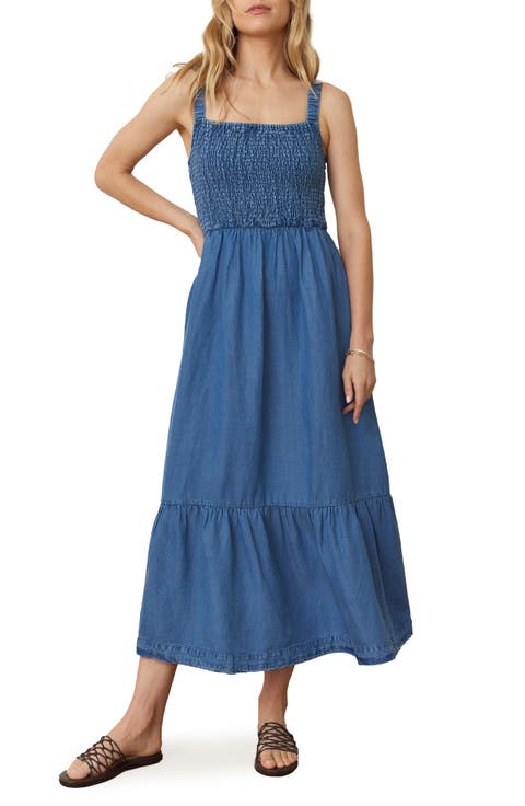 Selene Smocked Sleeveless Maxi Dress