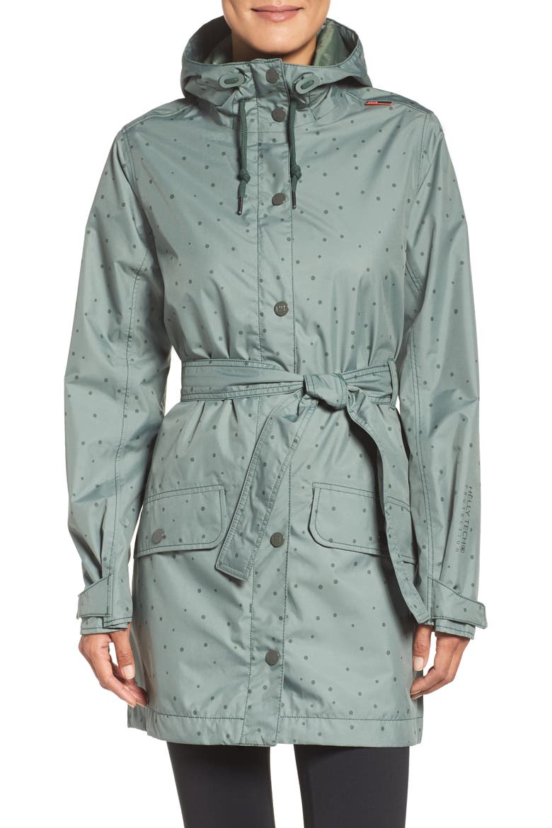 Lyness Rain Jacket, Main, color, JUNGLE GREEN IRREGULAR DOTS