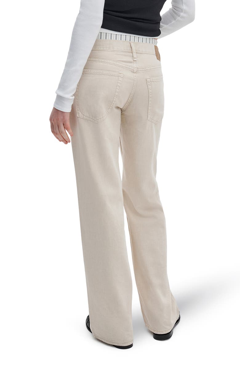 rag & bone Featherweight Saige Boxer Relaxed Straight Leg Jeans, Alternate, color, Sand Stripe