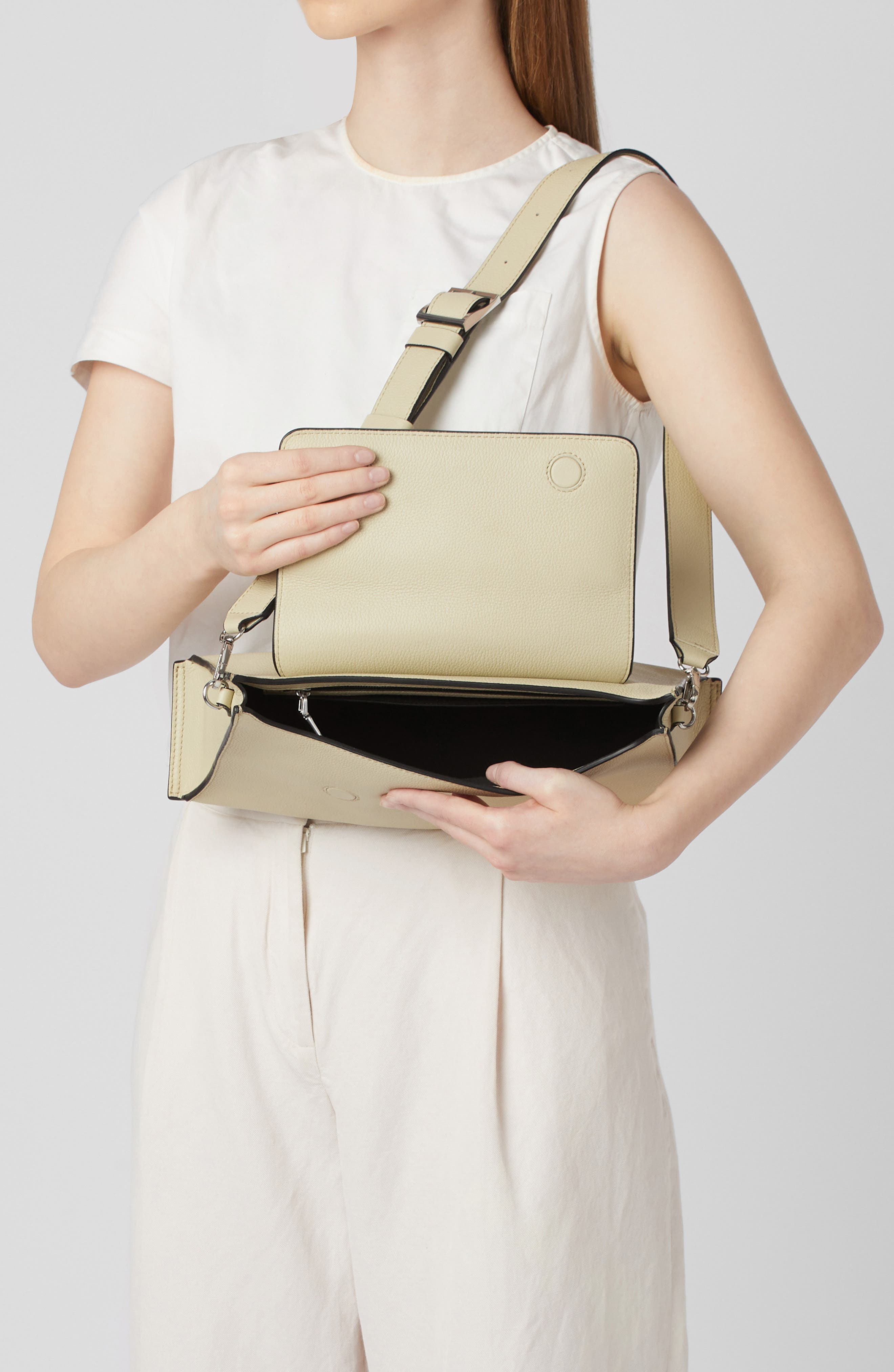 Winnie Pebble Leather Shoulder Bag, Alternate, color, MOJAVE