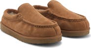 MANGO Suede Faux Shearling Lined Clog