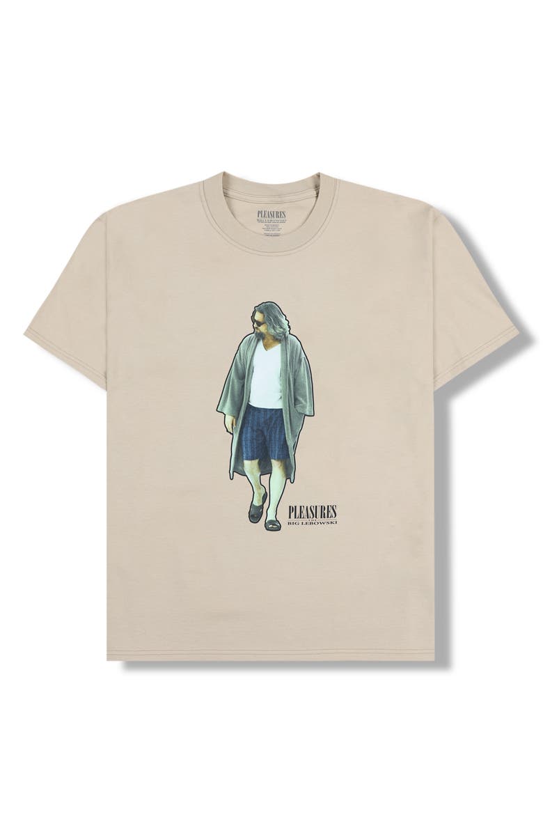 PLEASURES Dude Graphic T-Shirt, Alternate, color, Beige