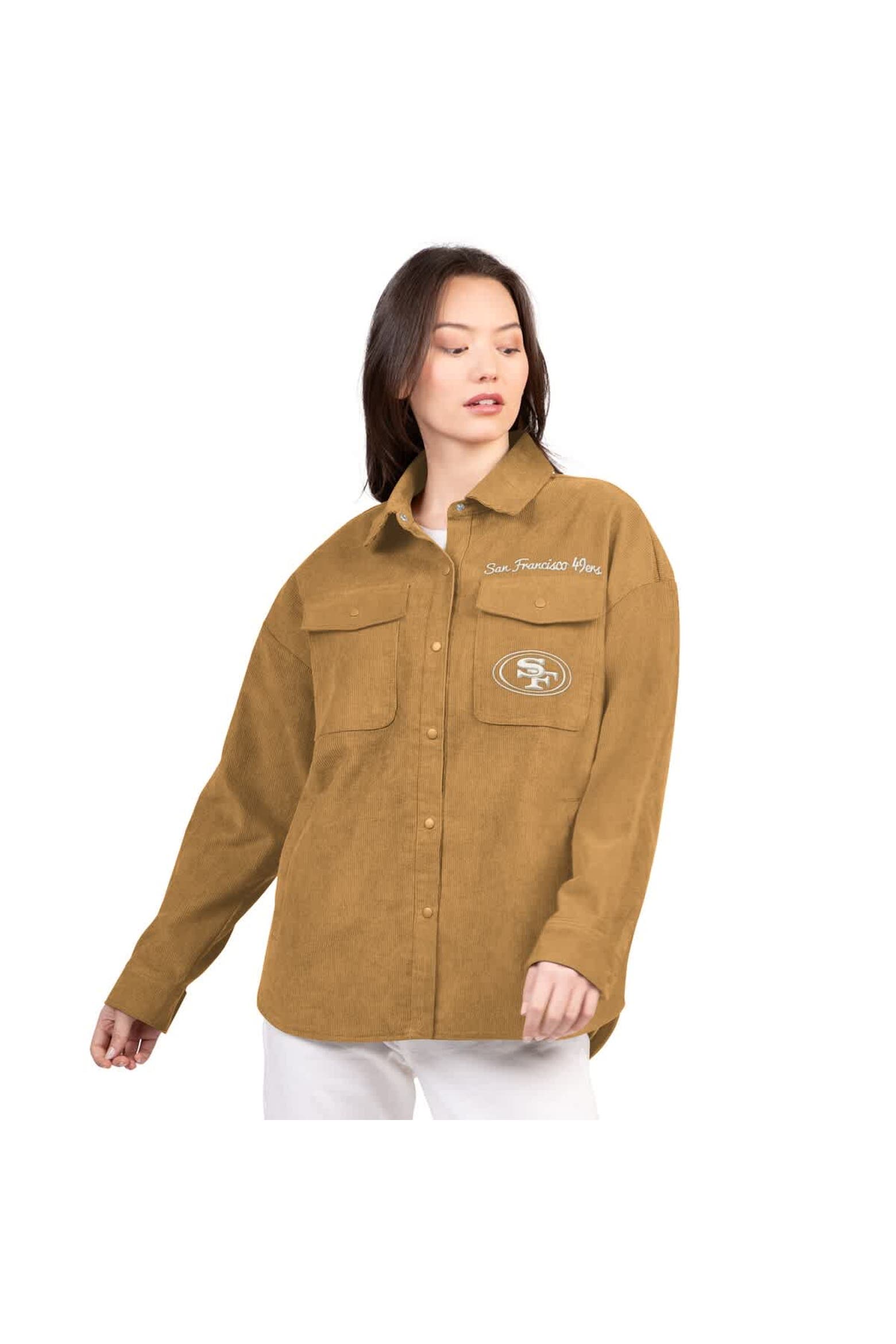 Dec Shacket G-III 4HER BY CARL BANKS Women's G-III 4Her by Carl Banks Brown San ...