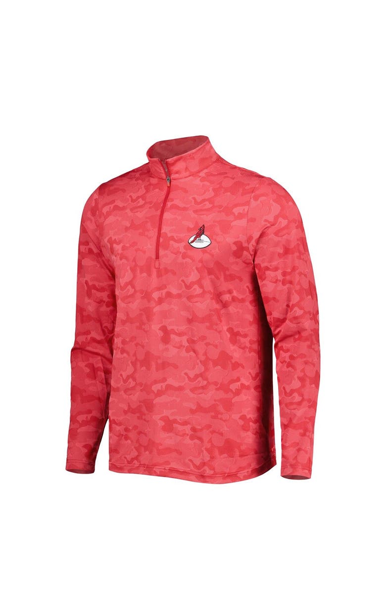 ANTIGUA Men's Antigua Red Arizona Cardinals Brigade Throwback Quarter-Zip Top, Alternate, color, Red