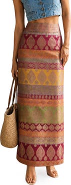 holiCHIC Aurora Embroidered Maxi Skirt