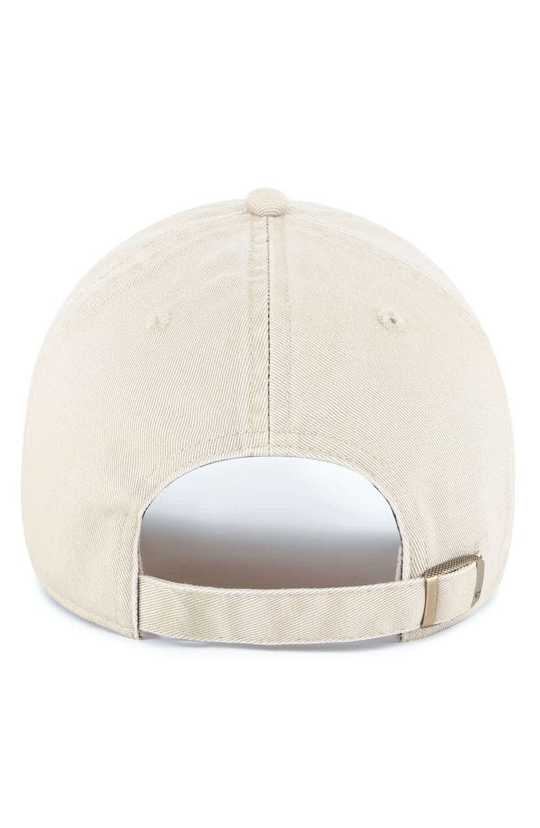 '47 Men's '47 Cream Michigan Wolverines Grand Stand Clean Up Adjustable Hat, Alternate, color, 