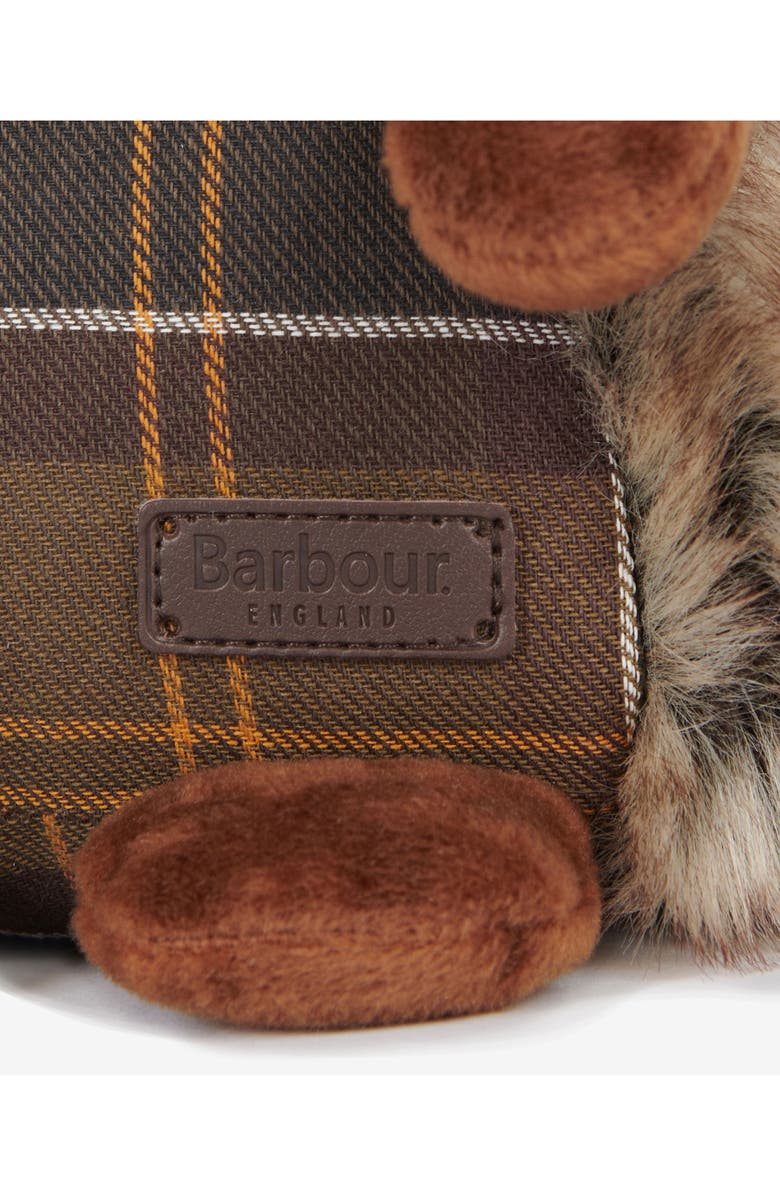Barbour Hedgehog Dog Toy, Alternate, color, Brown/ Tartan