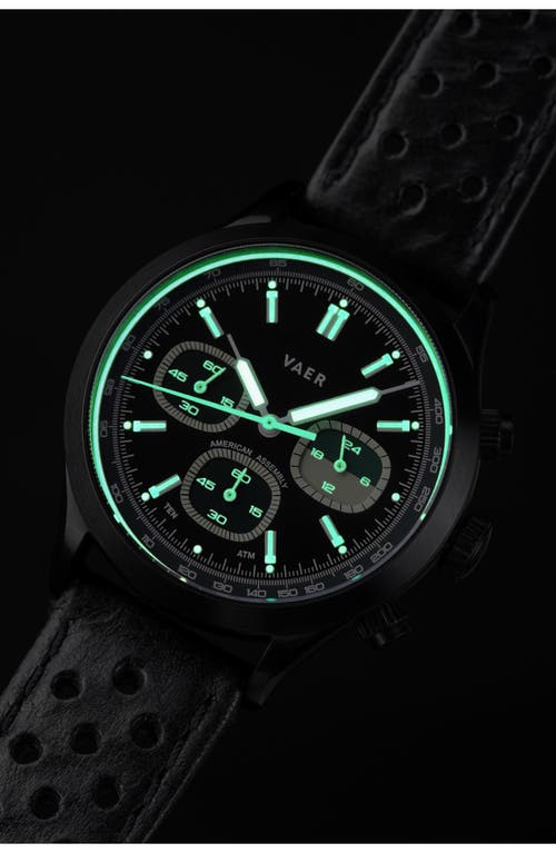 Vaer R1 Tactical Chronograph Watch, 40mm In Black