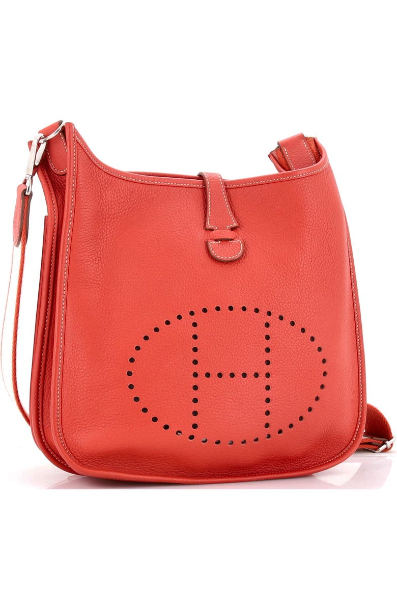Pre-Owned Hermes Evelyne Bag Gen III Clemence PM, Alternate, color, Sanguine