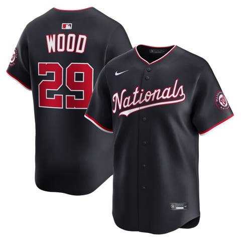 Men's Nike James Wood Navy Washington Nationals Alternate Limited Jersey