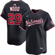 Nike Men's Nike James Wood Navy Washington Nationals Alternate Limited Jersey