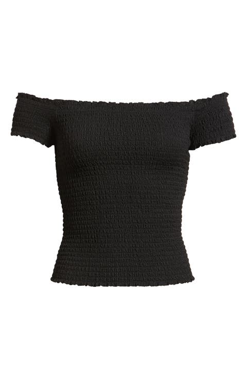 Off the Shoulder Smocked Top