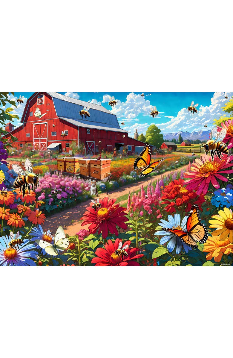 Sunsout Honey Bee Farm 1000 piece Jigsaw Puzzle for Adults, Alternate, color, Multicolor