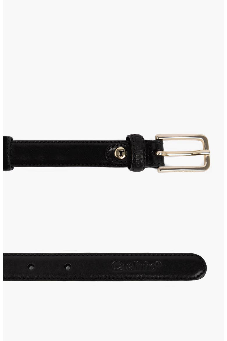 Timeless 913 Classic Thin Leather Belt, Alternate, color, Black